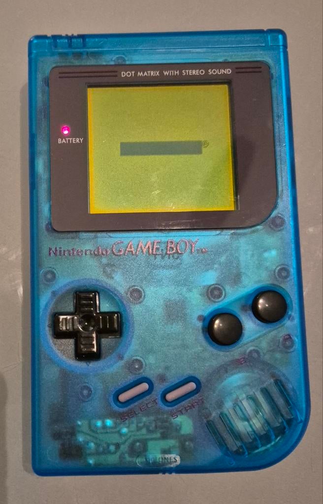 Nintendo Game Boy DMG transparant blauw, Spelcomputers en Games, Spelcomputers | Nintendo Game Boy, Ophalen of Verzenden