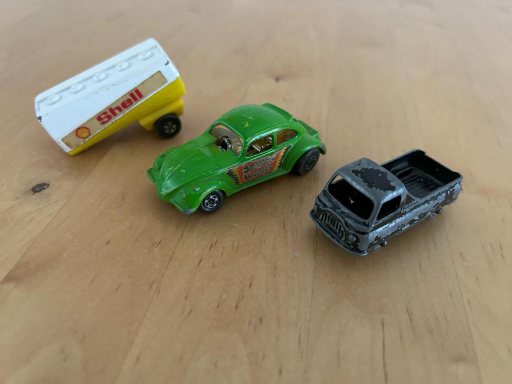 Matchbox: Morris Pick-Up + Superfast Dragon Wheels & Tanker, Ophalen of Verzenden, Gebruikt, Overige typen