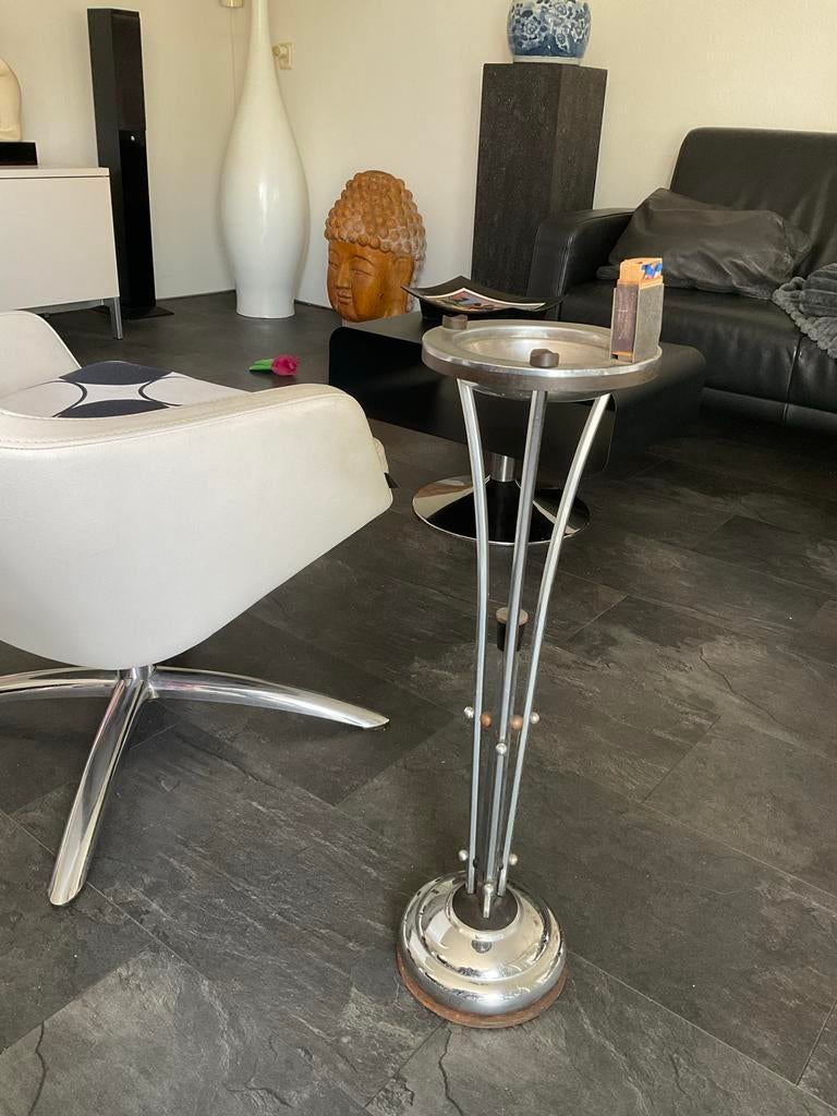 Staande asbak Art Deco stijl, circa 70 cm hoog, Ophalen of Verzenden