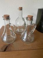 3 kannetjes voor azijn olie etc, Verzamelen, Ophalen of Verzenden, Zo goed als nieuw, Overige typen