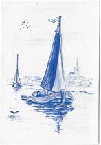 Zeilboten Ongelopen Ansichtkaart (B5855 ), Ophalen of Verzenden, 1980 tot heden