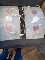 2 lampen met glasplaat, Ophalen of Verzenden, Gebruikt