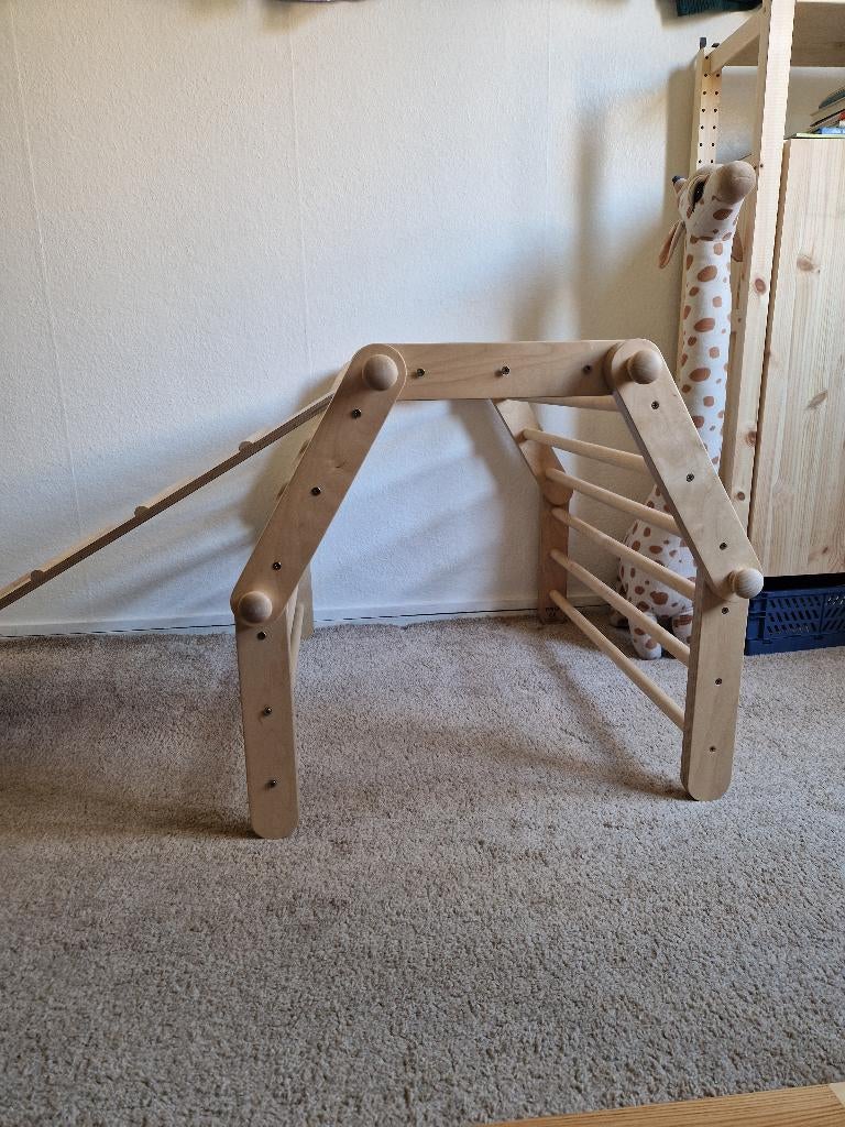 Ette Tete Fipitri klimrek (5 delen) met loopplank/glijbaan., Kinderen en Baby's, Speelgoed | Houten speelgoed, Ophalen, Zo goed als nieuw