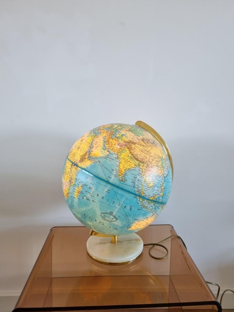 Globe wereldbol Duplex Paul Oestergaard kunststof 41 cm hoog, Ophalen of Verzenden
