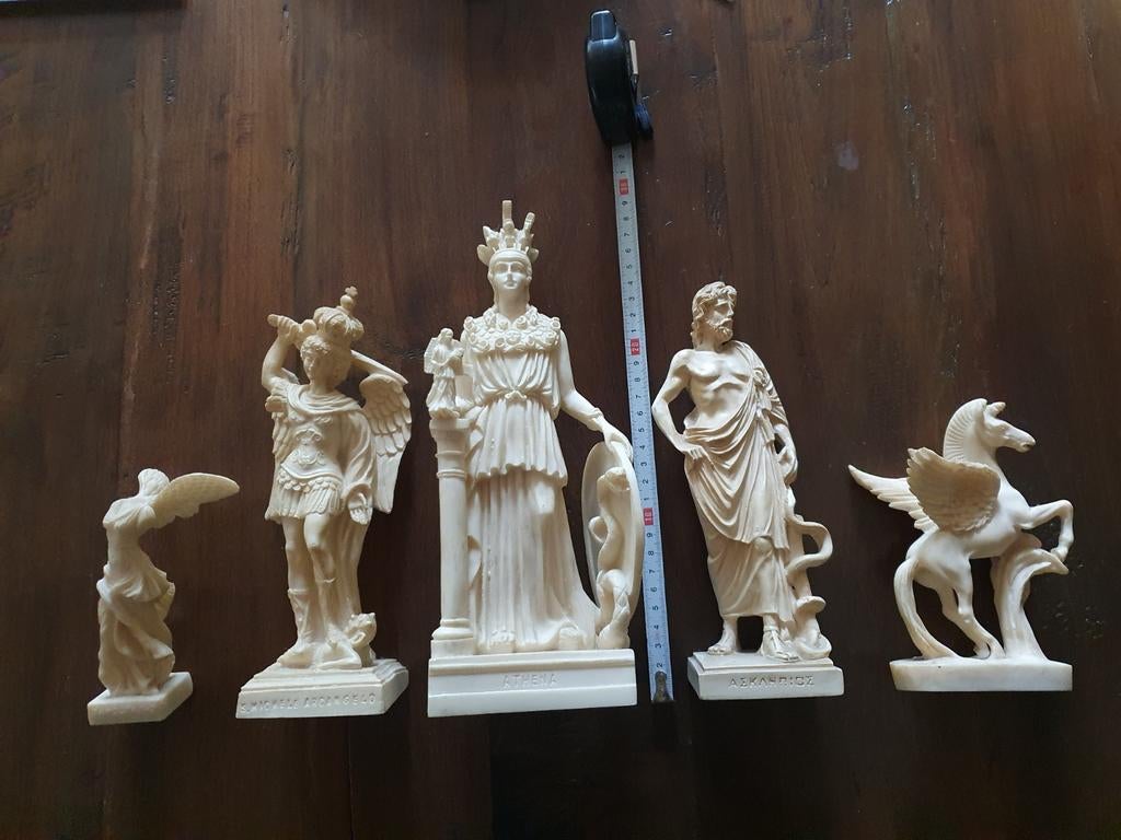 Beeldjes Athena Asklepios Nike Michael Pegasus, Ophalen of Verzenden