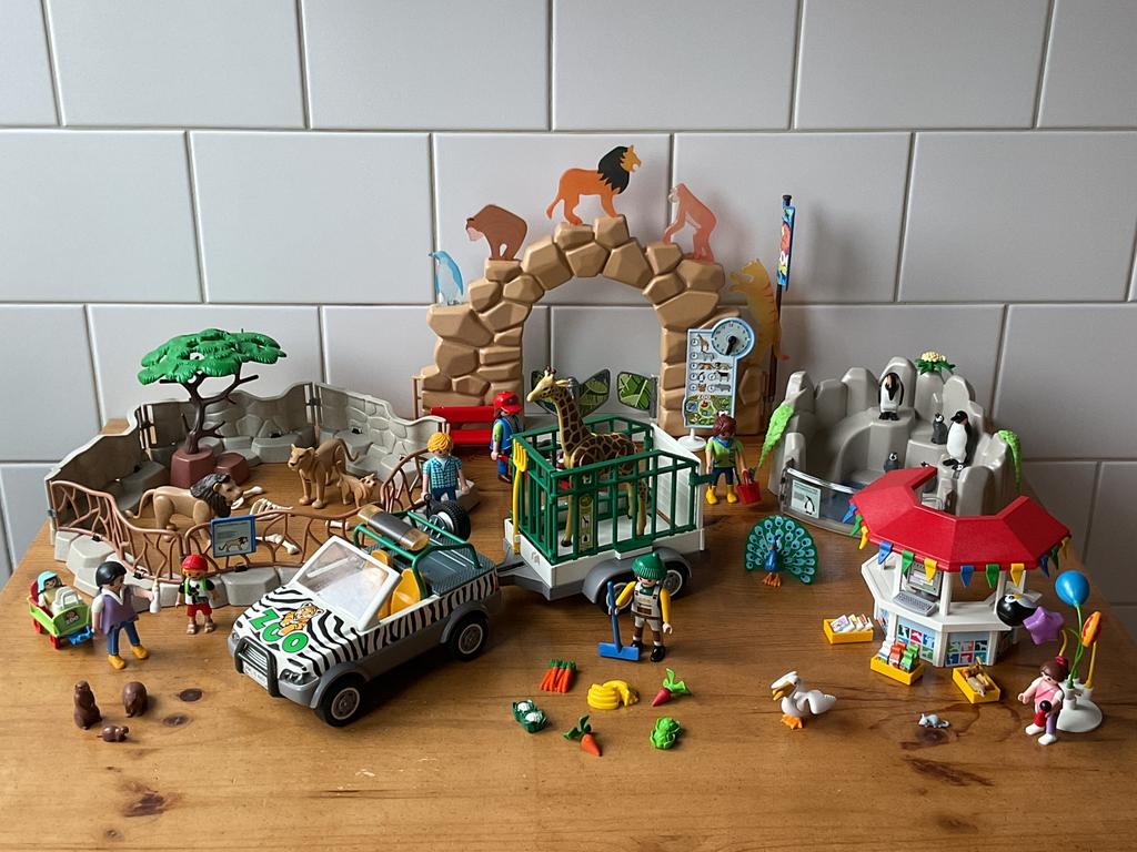 PLAYMOBIL UITGEBREIDE GROTE DIERENTUIN 🦒 🐘 SUPER MOOI !!, Ophalen of Verzenden, Gebruikt