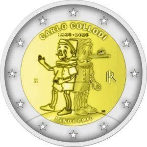 Italië 2 euro 2026 UNC Pinicchio Direct, Ophalen of Verzenden, Italië, 2 euro, Losse munt
