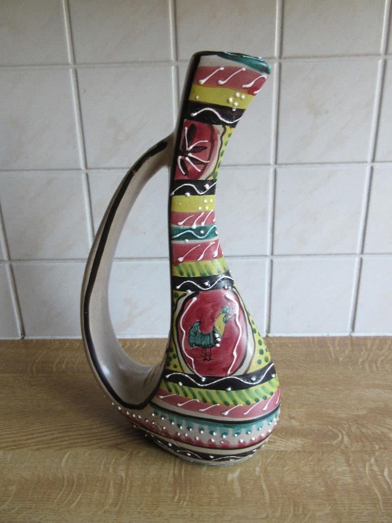 Karaf Deruta Ars Artigiana kan Italie souvenir Pizzeria, Ophalen of Verzenden