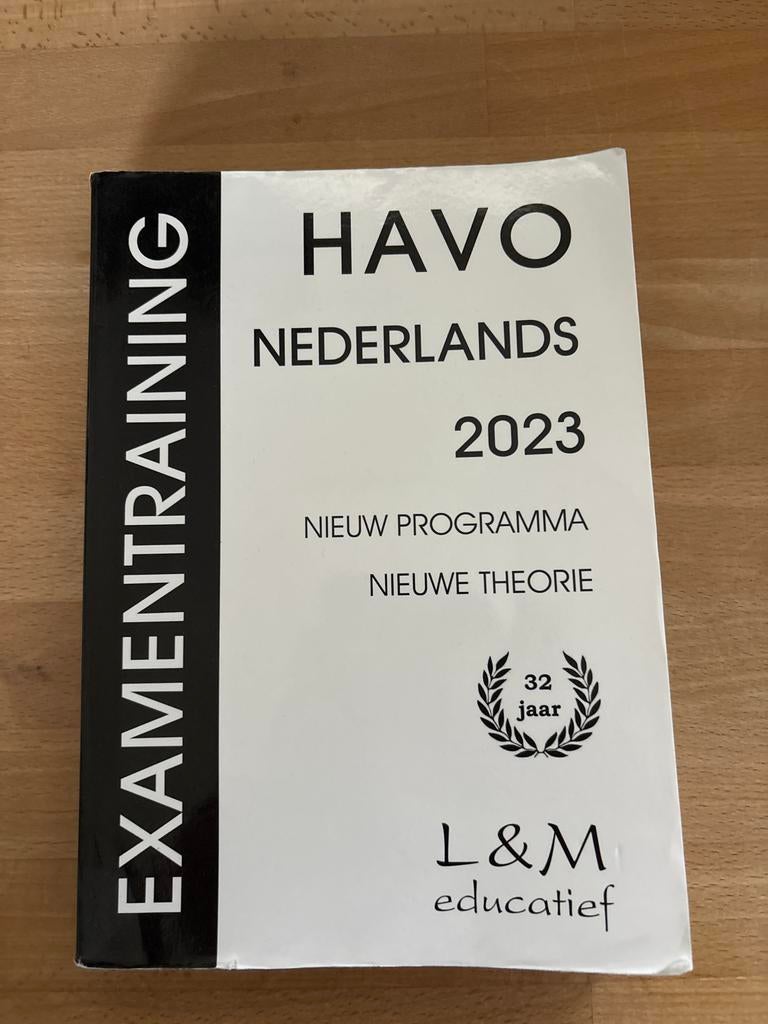 Examentraining HAVO Nederlands 2023, Ophalen of Verzenden, Gelezen, HAVO, Nederlands