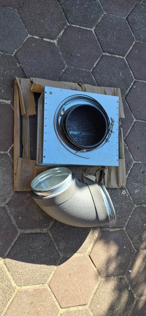 Ventilatiekap systeem plafond met bocht (3st) - Grada Econox, Doe-het-zelf en Verbouw, Ventilatie en Afzuiging, Ophalen of Verzenden