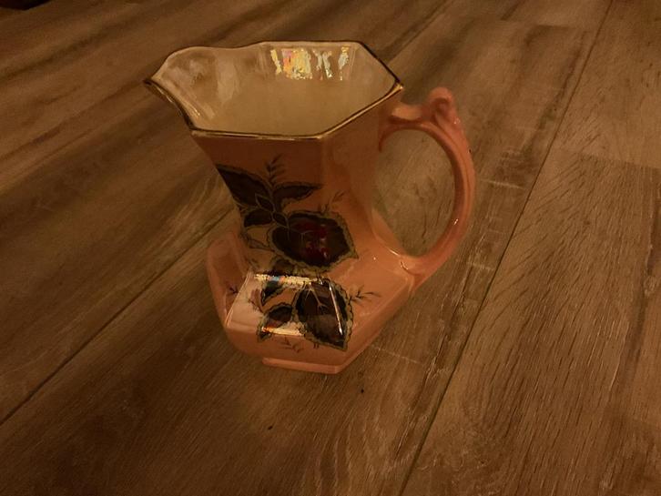 Vintage Antieke Kan Rose Parelmoer Newcastle Tyne England, Antiek en Kunst, Antiek | Vazen, Ophalen of Verzenden