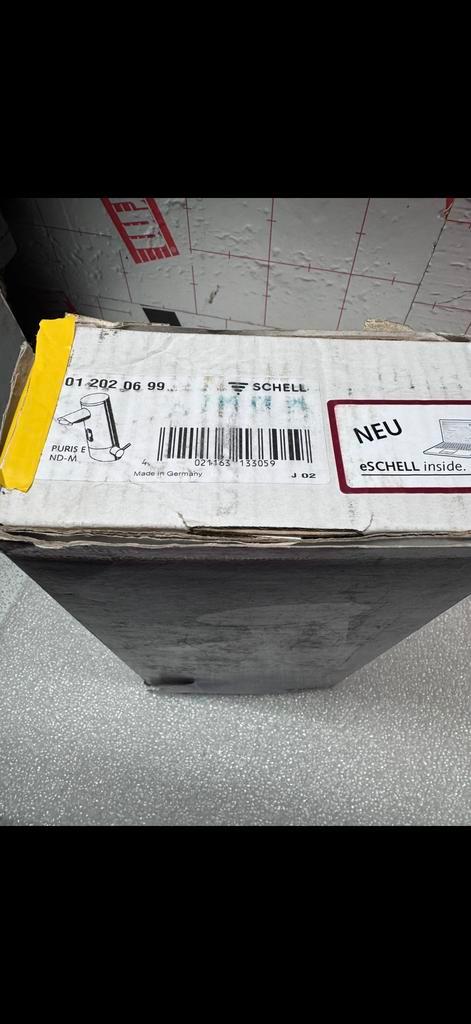Schell Puris E wastafelkraan met sensor op batterij, Doe-het-zelf en Verbouw, Sanitair, Nieuw, Kraan, Rvs, Ophalen of Verzenden