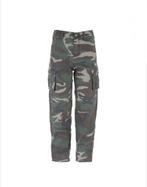 Stoere Kinder Cargo Broek Woodland Camouflage Stonewashed, Ophalen of Verzenden, Nieuw, Jongen of Meisje