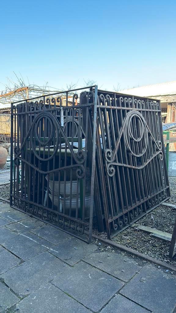 Antieke originele hekwerken, Tuin en Terras, Tuinhekken en Hekwerk, Gebruikt, Sierhekwerk, IJzer, Ophalen of Verzenden