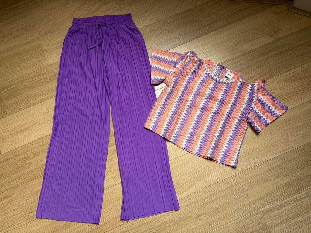 Prachtig setje Shoeby lente broek top maat 158/164 ZGAN!, Ophalen of Verzenden, Zo goed als nieuw, Meisje, Setje