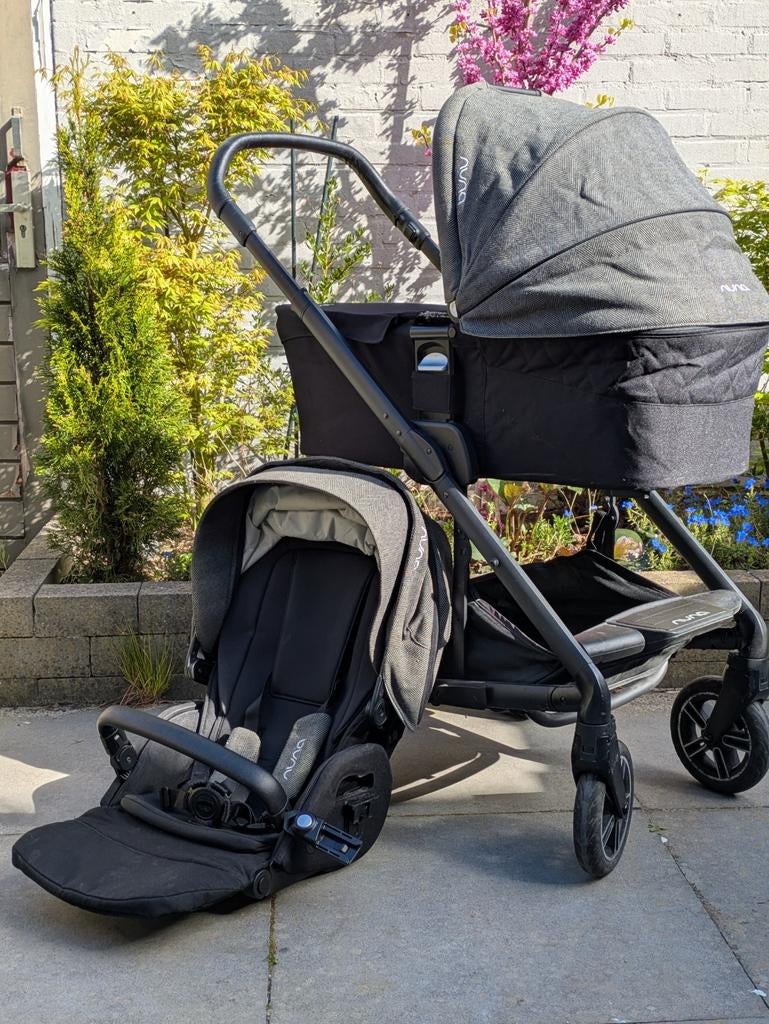Nuna Mixx Next wandelwagen met reiswieg en reiskoffer, Kinderen en Baby's, Ophalen, Gebruikt, Overige merken, Met reiswieg