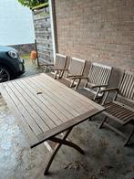 Gloster teak tuinset, Ophalen, 4 zitplaatsen, Gebruikt, Teakhout