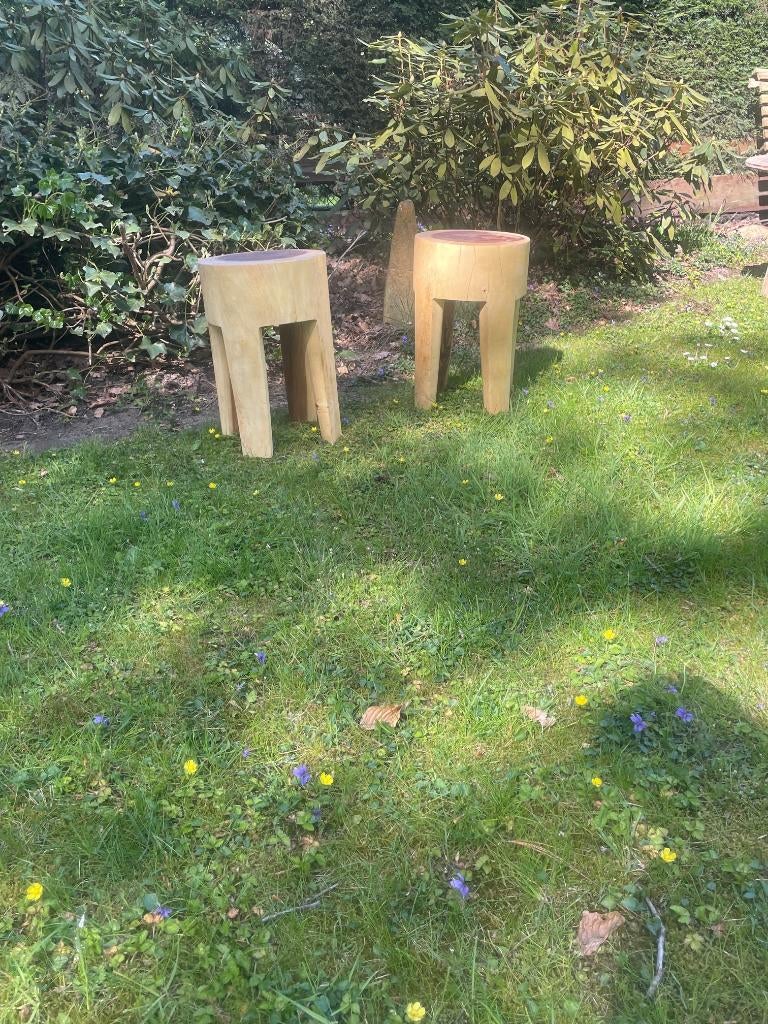 Boomstam krukjes, Ophalen, Zo goed als nieuw, Hout