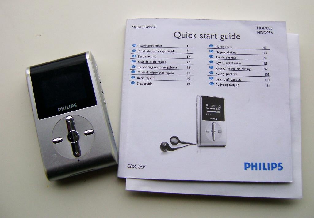 phillips mp3 speler micro jukebox met software, Verzenden, Gebruikt, Sony, 2 tot 10 GB