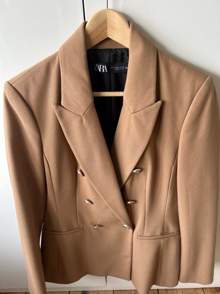 Zara blazer beige maat M, Kleding | Dames, Maat 38/40 (M), Verzenden, Beige, Jasje