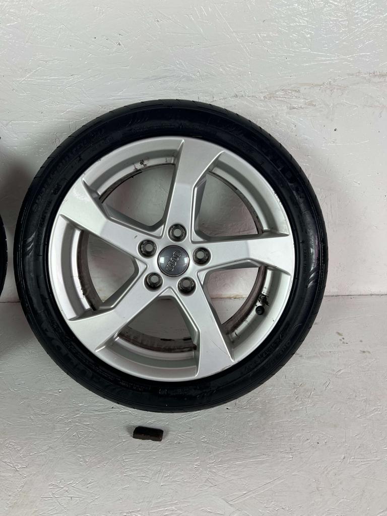 Originele Audi A3 S3 RS3 Q2 TT velgen 17" 5x112 zomer set, Niet ingevuld, Gebruikt, Banden en Velgen, Niet ingevuld