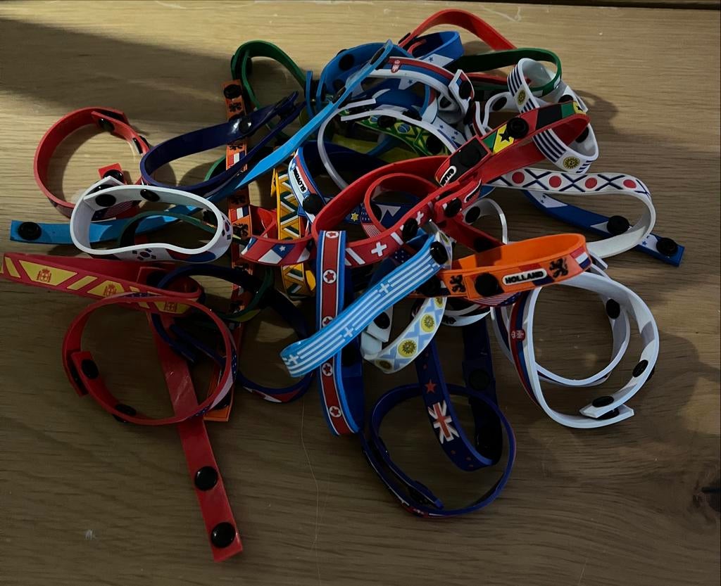 Juichbandjes 40 stuks, Ophalen, Gebruikt, Overige kleuren, Kunststof of Plastic