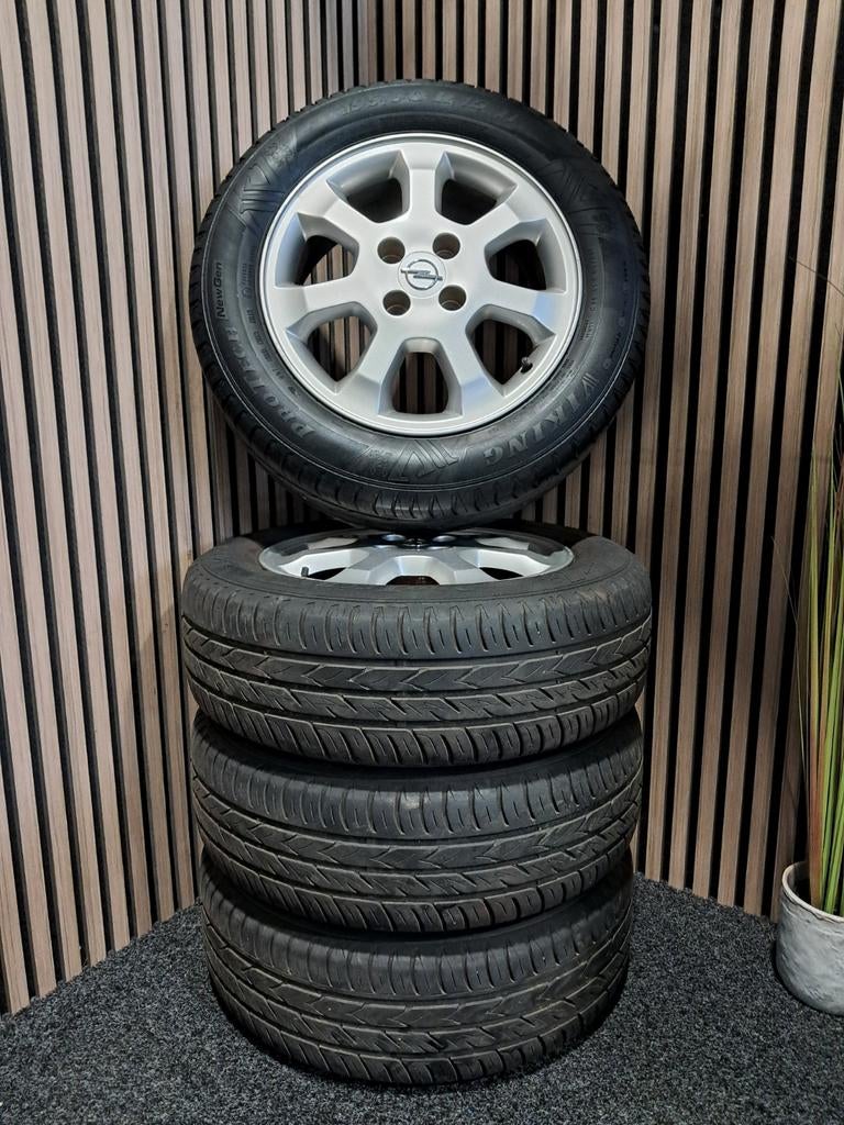 15 inch 4x100 Opel Astra Corsa Adam etc. Zie adv..., Ophalen, Gebruikt, 15 inch, Banden en Velgen