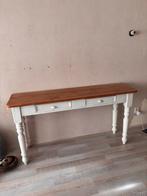 Side table hout, Gebruikt, 100 tot 150 cm, Ophalen of Verzenden, 25 tot 50 cm