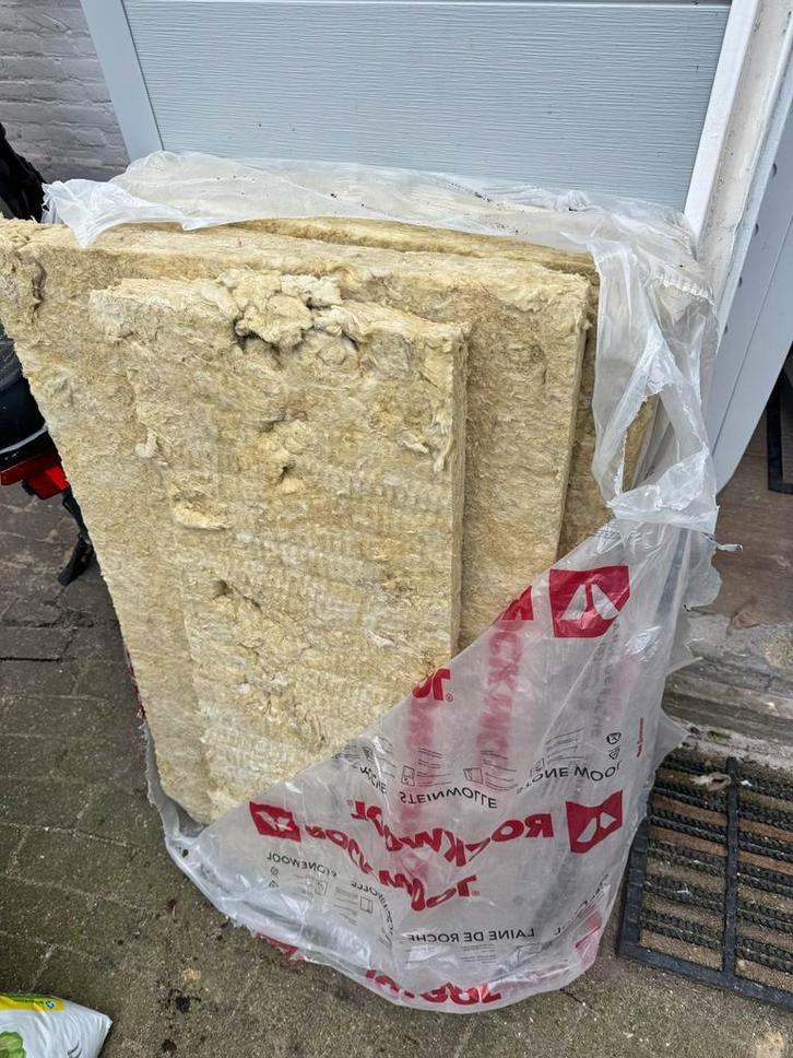 GRATIS OP TE HALEN!! Met spoed! Rockwool isolatieplaten, Doe-het-zelf en Verbouw, Isolatie en Afdichting, Gebruikt, Vloerisolatie