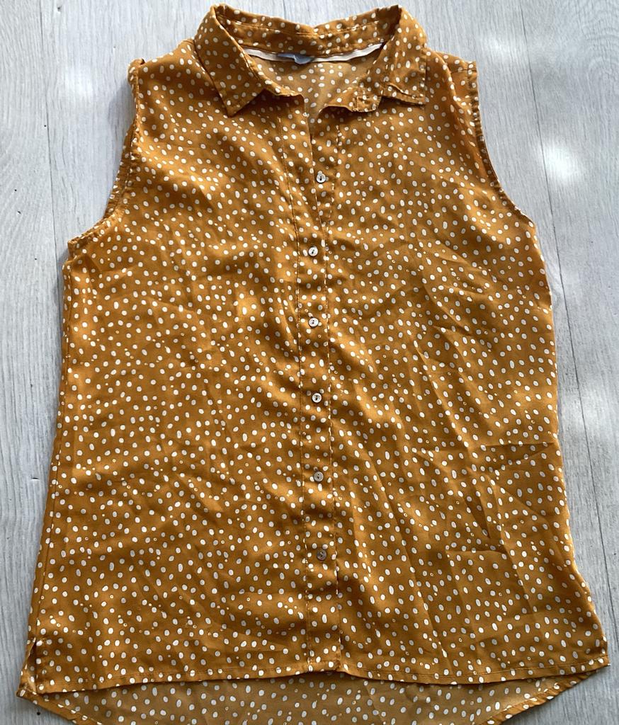Okergele blouse mouwloos maat XL, Kleding | Dames, Blouses en Tunieken, Zeeman, Geel, Maat 46/48 (XL) of groter, Ophalen of Verzenden