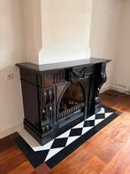 Marmeren openhaard / schouw, Huis en Inrichting, Ophalen, Zo goed als nieuw, Vrijstaande haard, Houthaard
