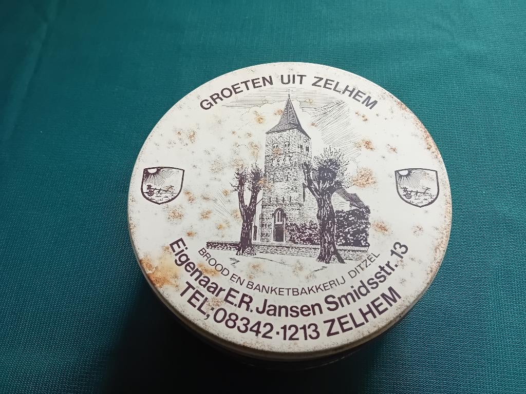 Zelhem blik., Ophalen of Verzenden, Gebruikt, Koek(jes), Overige merken
