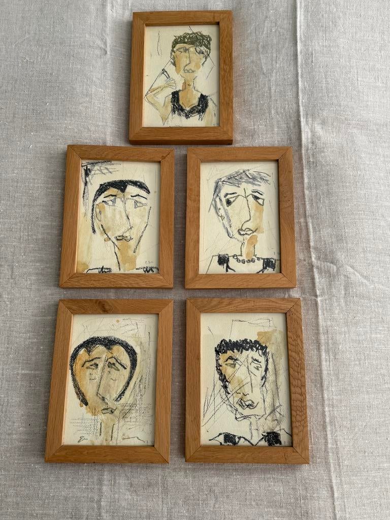 Abstrakte Tekeningen / Koppen / Gezichten / Galerij / Kunst, Ophalen of Verzenden