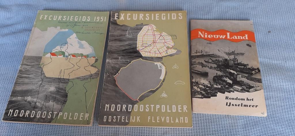Excursiegids 1951en oostelijk Flevoland/ niew land, Boeken, Ophalen of Verzenden, Zo goed als nieuw