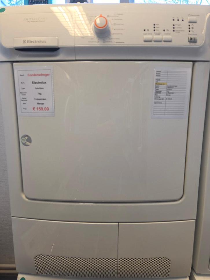 condensdroger - Electrolux - 7kg, Witgoed en Apparatuur, Wasdrogers, Refurbished, Condens, Voorlader, 6 tot 8 kg, Minder dan 85 cm
