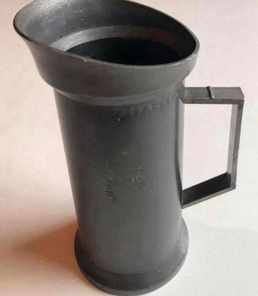 Tinnen maatbeker 1/2 liter Engeltjes Tin gemerkt, Antiek en Kunst, Antiek | Tin, Ophalen of Verzenden