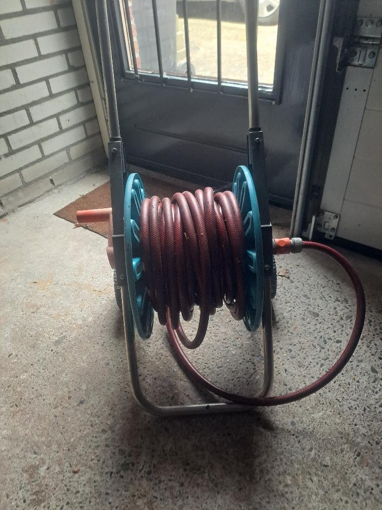 Tuinslang wagen, Ophalen, Gebruikt, Tuinslang