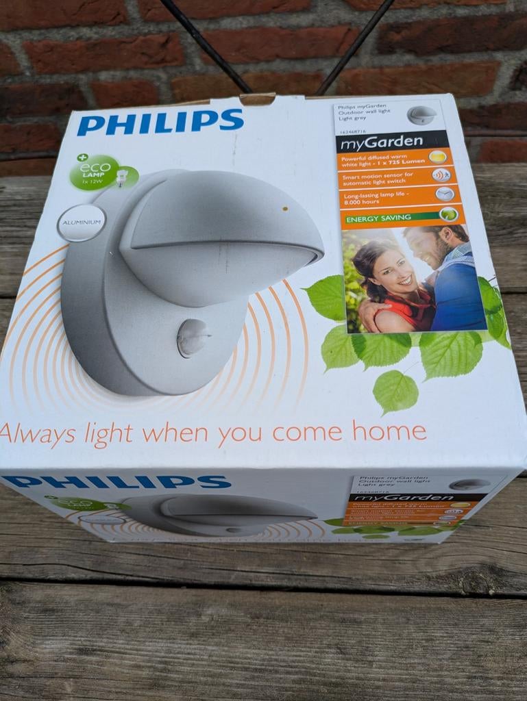 Philips myGarden Buitenwandlamp met bewegingssensor, Tuin en Terras, Led, Minder dan 50 watt, Wandlamp, Ophalen of Verzenden