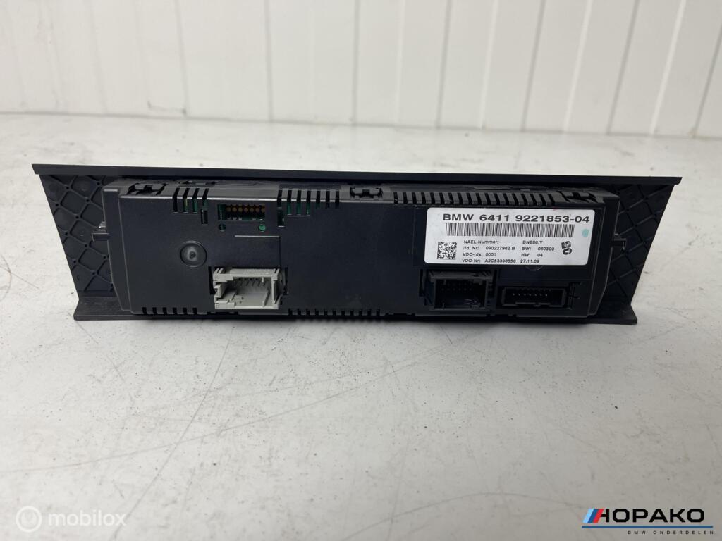 Climatronic paneel BMW 1/3 serie e9x e8x | 64119221853, Gebruikt, Einsteinlaan 5 rijswijk, Ophalen of Verzenden, Info@bmw.com