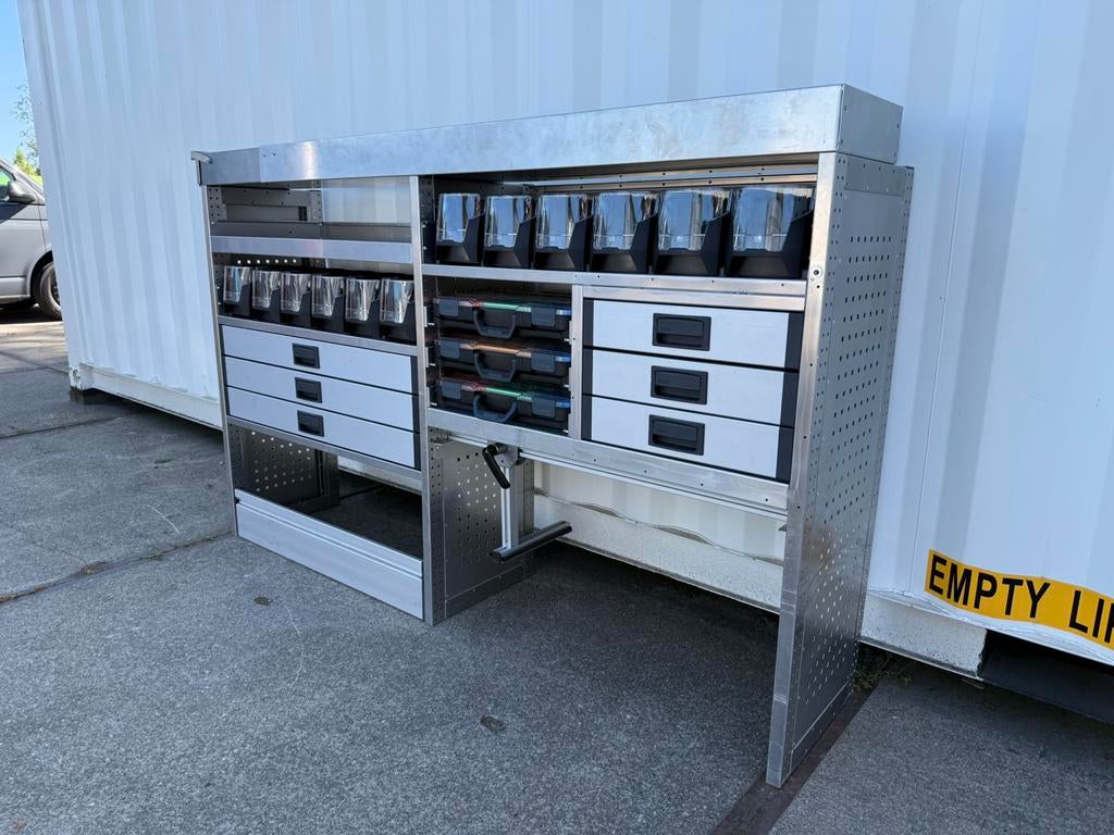 Nieuwstaat Aluca bedrijfswagen inrichting, Auto diversen, Ophalen, Zo goed als nieuw