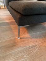 Luxe donkergrijze design chaise longue - B&B Italia stijl, Ophalen, Gebruikt, 125 tot 150 cm, Driepersoons