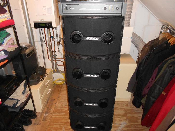 4x bose 802(2) 1x bose panaray controller en n 1600mk 6, Audio, Tv en Foto, Luidsprekers, Refurbished, Front, Rear of Stereo speakers