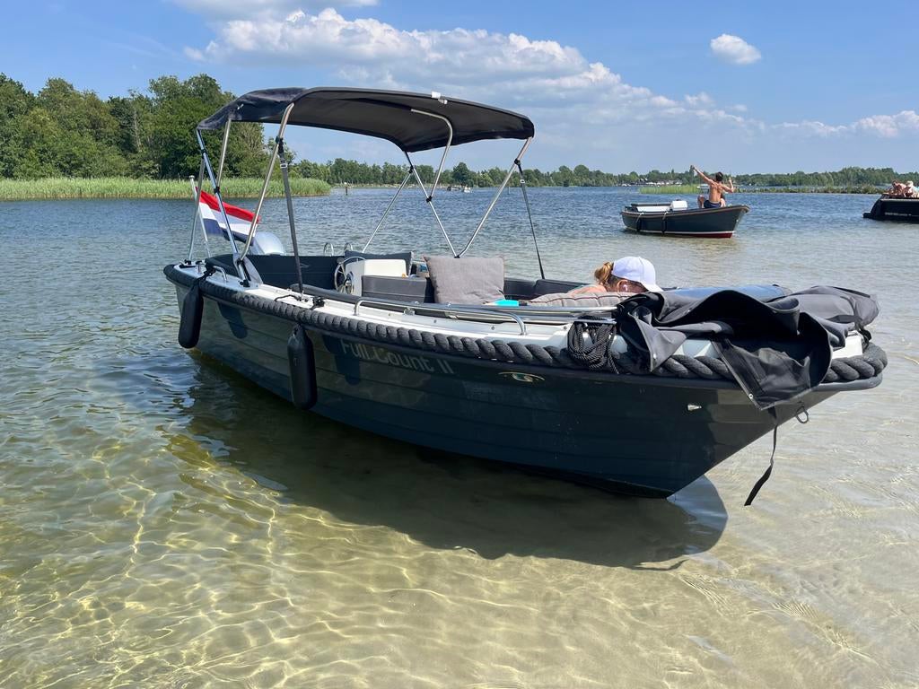 Silver Yacht 525 Sloep met Honda 15pk en koelkast, Ophalen, 10 tot 30 pk, Gebruikt, 3 tot 6 meter