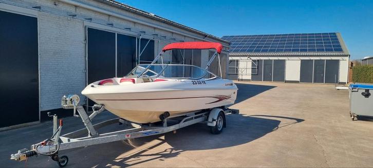 Glastron sx175 speedboot met trailer, Watersport en Boten, Speedboten, Gebruikt, 3 tot 6 meter, Benzine, 120 tot 200 pk, Polyester