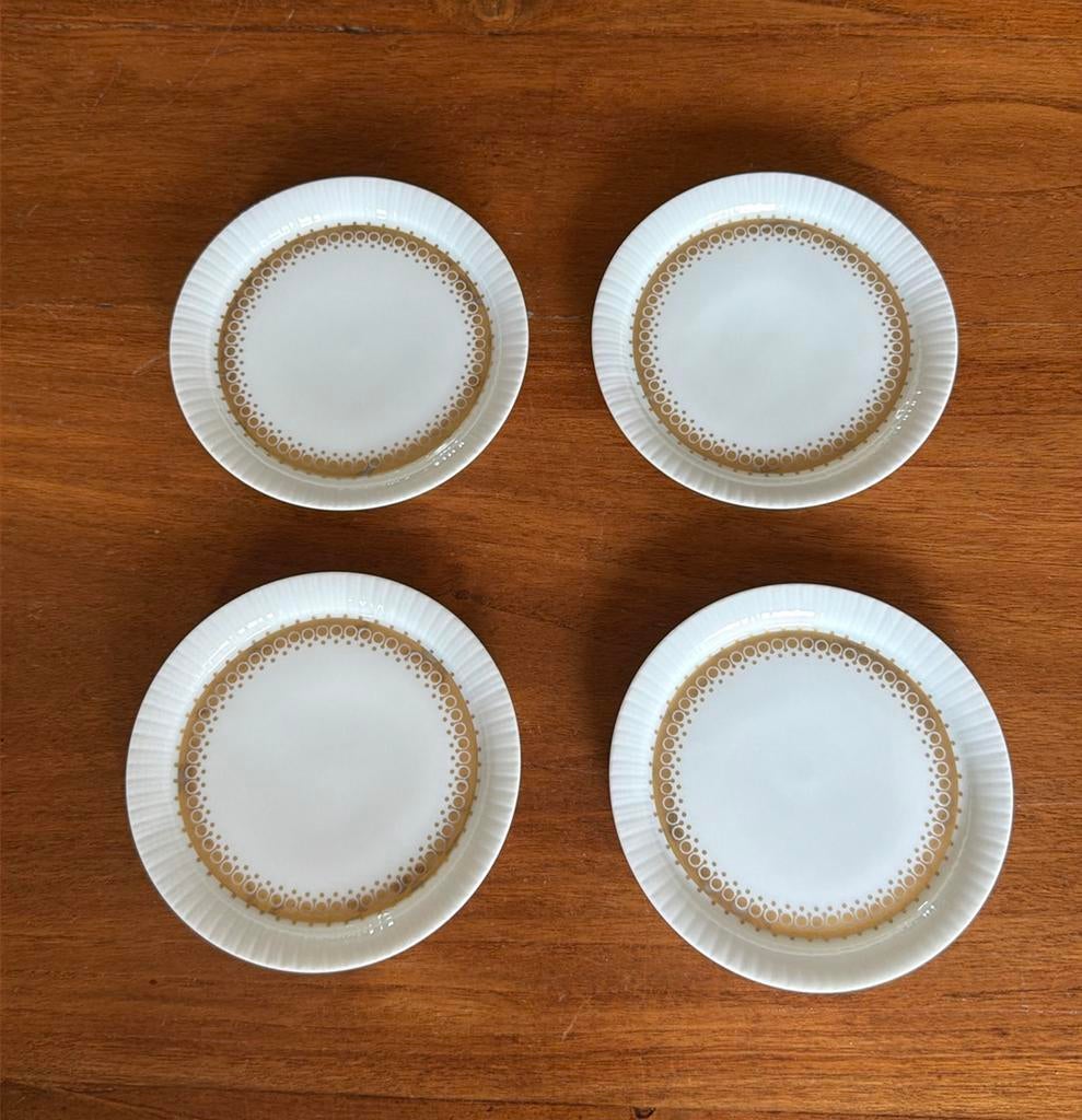4 Rosenthal modulation petitfours bordjes, Huis en Inrichting, Keuken | Servies, Zo goed als nieuw, Bord(en), Overige stijlen