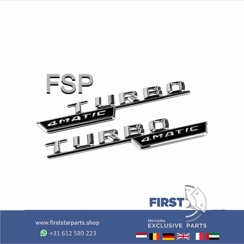 A45 CLA45 GLA45 AMG Turbo 4matic LOGO embleem SET W176 W177, Gebruikt, -, -, Ophalen of Verzenden