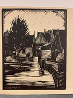 Volendam - Houtsnede Dorpsgezicht, Ophalen of Verzenden