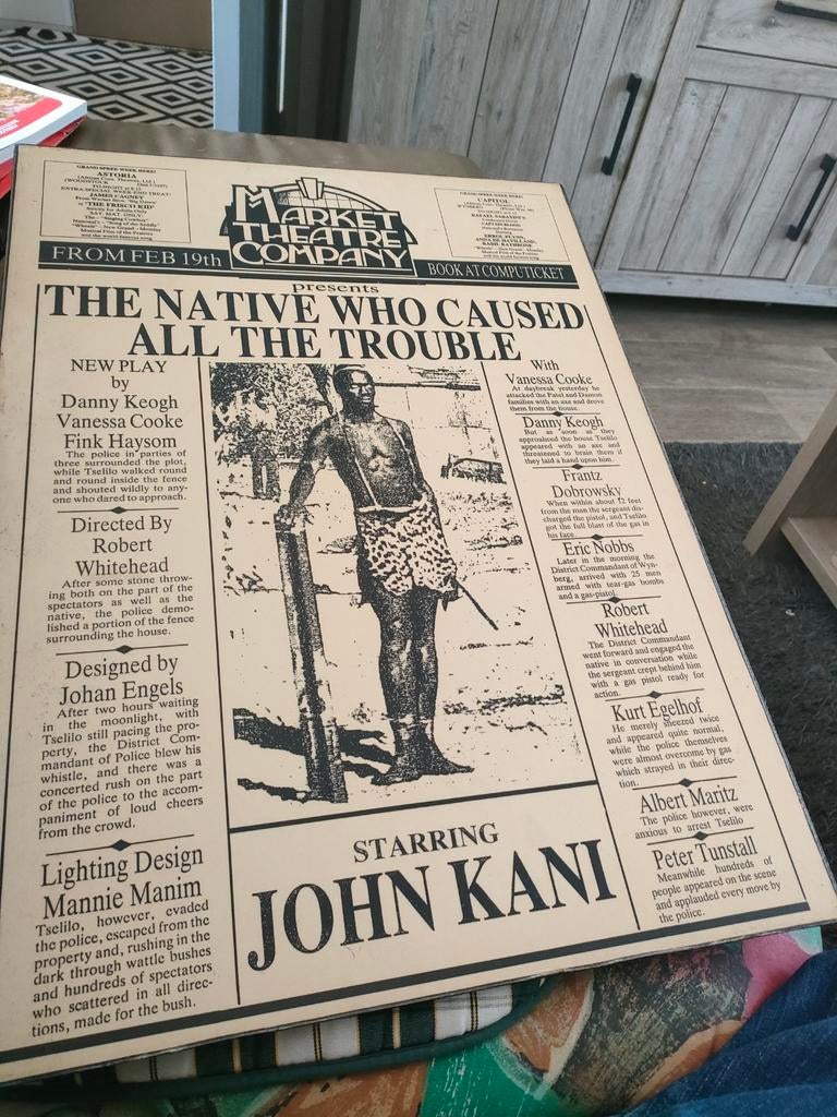 Theater posters zuid Afrika film acteur, Ophalen, 1980 tot heden, Tijdschrift