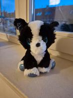 Schattige Zwarte en Witte Puppy Knuffel met Geluid, Ophalen of Verzenden