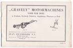 Gravely motormachines folder 1949 landbouwmachines, Verzenden, Gelezen, Folder